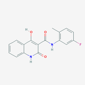 molecular formula C17H13FN2O3 B2377237 N-(5-fluoro-2-methylphenyl)-4-hydroxy-2-oxo-1,2-dihydroquinoline-3-carboxamide CAS No. 941898-57-3
