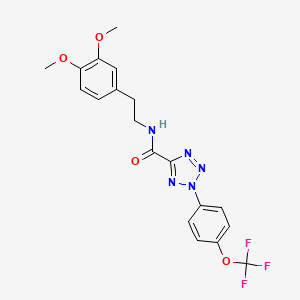 N-(3,4-dimethoxyphenethyl)-2-(4-(trifluoromethoxy)phenyl)-2H-tetrazole-5-carboxamide