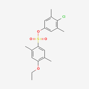 (4-Chloro-3,5-dimethylphenyl) 4-ethoxy-2,5-dimethylbenzenesulfonate