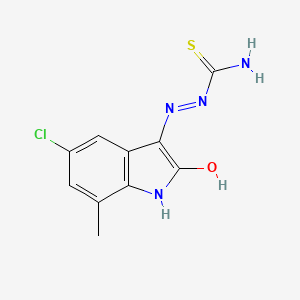 (3Z)-5-chloro-7-methyl-1H-indole-2,3-dione 3-thiosemicarbazone