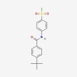 4-(tert-butyl)-N-(4-(methylsulfonyl)phenyl)benzamide