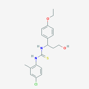 N-(4-chloro-2-methylphenyl)-N'-[1-(4-ethoxyphenyl)-3-hydroxypropyl]thiourea