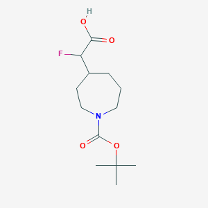2-(1-(tert-Butoxycarbonyl)azepan-4-yl)-2-fluoroacetic acid