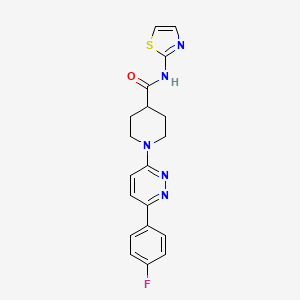 1-(6-(4-fluorophenyl)pyridazin-3-yl)-N-(thiazol-2-yl)piperidine-4-carboxamide