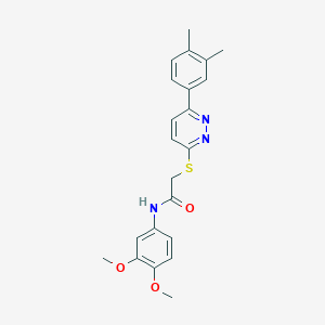 N-(3,4-dimethoxyphenyl)-2-[6-(3,4-dimethylphenyl)pyridazin-3-yl]sulfanylacetamide