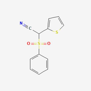 2-(Benzenesulfonyl)-2-(thiophen-2-yl)acetonitrile