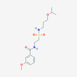 N-(2-(N-(3-isopropoxypropyl)sulfamoyl)ethyl)-3-methoxybenzamide
