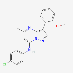 N-(4-chlorophenyl)-3-(2-methoxyphenyl)-5-methylpyrazolo[1,5-a]pyrimidin-7-amine