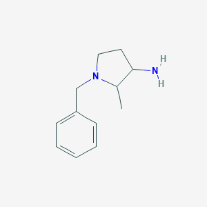 molecular formula C12H18N2 B023773 1-Benzyl-2-methylpyrrolidin-3-amine CAS No. 70325-82-5