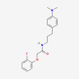 molecular formula C19H23FN2O2 B2377300 N-(3-(4-(dimethylamino)phenyl)propyl)-2-(2-fluorophenoxy)acetamide CAS No. 953197-46-1
