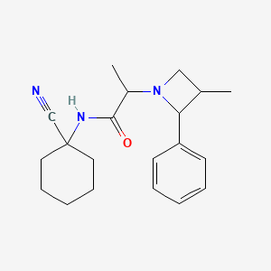 N-(1-Cyanocyclohexyl)-2-(3-methyl-2-phenylazetidin-1-yl)propanamide