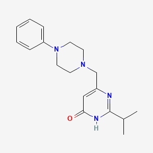 2-isopropyl-6-[(4-phenylpiperazino)methyl]-4(3H)-pyrimidinone