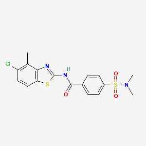 N-(5-chloro-4-methyl-1,3-benzothiazol-2-yl)-4-(dimethylsulfamoyl)benzamide