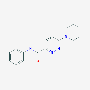 molecular formula C17H20N4O B2377325 N-methyl-N-phenyl-6-(piperidin-1-yl)pyridazine-3-carboxamide CAS No. 1396786-77-8