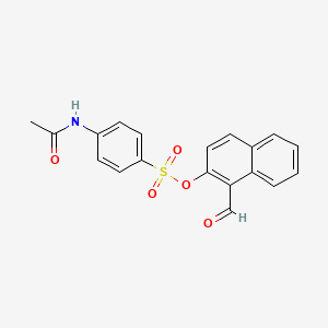 molecular formula C19H15NO5S B2377326 1-Formylnaphthalen-2-yl 4-(acetylamino)benzenesulfonate CAS No. 431931-45-2