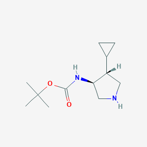 Tert-butyl N-[(3S,4R)-4-cyclopropylpyrrolidin-3-yl]carbamate