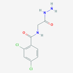 2,4-dichloro-N-(2-hydrazinyl-2-oxoethyl)benzamide