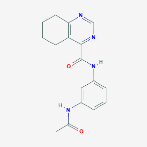 molecular formula C17H18N4O2 B2377332 N-(3-Acetamidophenyl)-5,6,7,8-tetrahydroquinazoline-4-carboxamide CAS No. 2415472-19-2