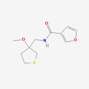molecular formula C11H15NO3S B2377334 N-((3-methoxytetrahydrothiophen-3-yl)methyl)furan-3-carboxamide CAS No. 1448050-15-4