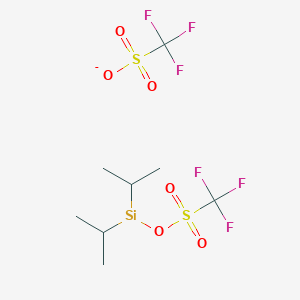 molecular formula C8H15F6O6S2Si B2377340 CID 53428372 CAS No. 85272-30-6