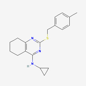 N-cyclopropyl-2-[(4-methylbenzyl)sulfanyl]-5,6,7,8-tetrahydro-4-quinazolinamine