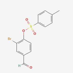 molecular formula C14H11BrO4S B2377350 2-Bromo-4-formylphenyl 4-methylbenzenesulfonate CAS No. 443664-96-8