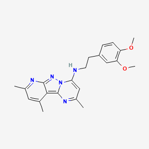N-(3,4-dimethoxyphenethyl)-2,8,10-trimethylpyrido[2',3':3,4]pyrazolo[1,5-a]pyrimidin-4-amine