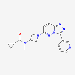 N-Methyl-N-[1-(3-pyridin-3-yl-[1,2,4]triazolo[4,3-b]pyridazin-6-yl)azetidin-3-yl]cyclopropanecarboxamide