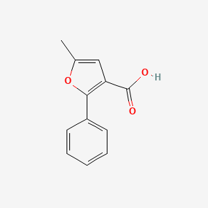 molecular formula C12H10O3 B2377408 5-Methyl-2-phenylfuran-3-carboxylic acid CAS No. 64354-50-3