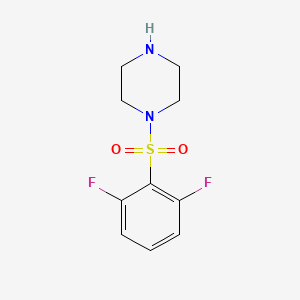 molecular formula C10H12F2N2O2S B2377411 1-(2,6-Difluorophenyl)sulfonylpiperazine CAS No. 731003-62-6
