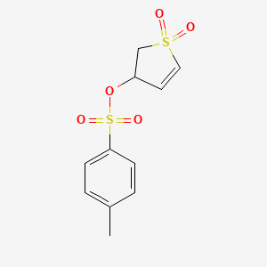 molecular formula C11H12O5S2 B2377413 (1,1-二氧代-2,3-二氢噻吩-3-基) 4-甲苯磺酸酯 CAS No. 39582-96-2