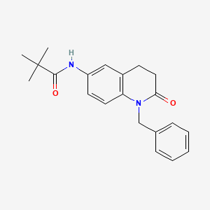 molecular formula C21H24N2O2 B2377414 N-(1-benzyl-2-oxo-1,2,3,4-tetrahydroquinolin-6-yl)pivalamide CAS No. 951471-89-9