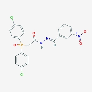 Acetic acid, (bis(4-chlorophenyl)phosphinyl)-((3-nitrophenyl)methylene)hydrazide