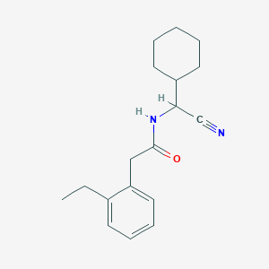 molecular formula C18H24N2O B2377448 N-[Cyano(cyclohexyl)methyl]-2-(2-ethylphenyl)acetamide CAS No. 2224211-86-1