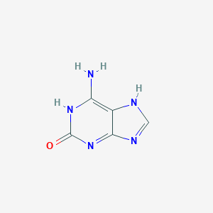molecular formula C5H5N5O B023775 异鸟嘌呤 CAS No. 3373-53-3