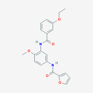 N-{3-[(3-ethoxybenzoyl)amino]-4-methoxyphenyl}-2-furamide