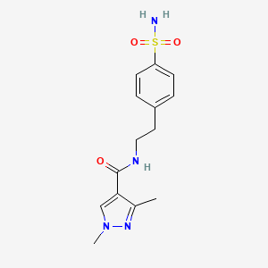 1,3-dimethyl-N-(4-sulfamoylphenethyl)-1H-pyrazole-4-carboxamide