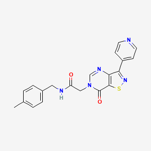 N-(4-methylbenzyl)-2-(7-oxo-3-(pyridin-4-yl)isothiazolo[4,5-d]pyrimidin-6(7H)-yl)acetamide