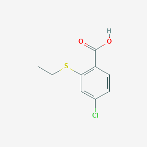 molecular formula C9H9ClO2S B2377660 4-Chloro-2-(ethylsulfanyl)benzoic acid CAS No. 1339600-61-1