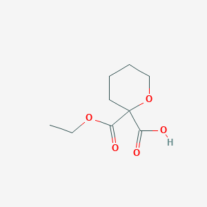 2-Ethoxycarbonyloxane-2-carboxylic acid