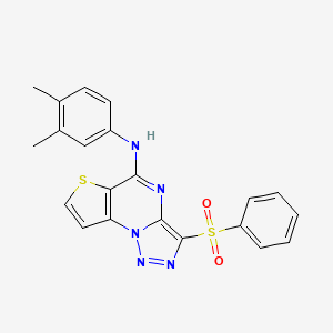 N-(3,4-dimethylphenyl)-3-(phenylsulfonyl)thieno[2,3-e][1,2,3]triazolo[1,5-a]pyrimidin-5-amine