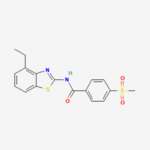 N-(4-ethylbenzo[d]thiazol-2-yl)-4-(methylsulfonyl)benzamide