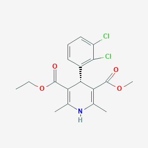 molecular formula C₁₈H₁₉Cl₂NO₄ B023777 (S)-(-)-Felodipine CAS No. 119945-59-4