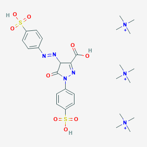 Tris(tetramethylammonium) 5-hydroxy-1-(4-sulphonatophenyl)-4-(4-sulphonatophenylazo)pyrazole-3-carboxylate