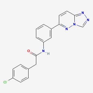 2-(4-chlorophenyl)-N-[3-([1,2,4]triazolo[4,3-b]pyridazin-6-yl)phenyl]acetamide