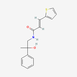 (E)-N-(2-hydroxy-2-phenylpropyl)-3-(thiophen-2-yl)acrylamide