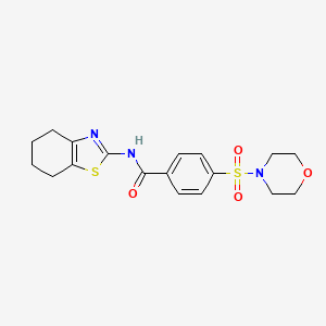 4-(morpholinosulfonyl)-N-(4,5,6,7-tetrahydrobenzo[d]thiazol-2-yl)benzamide