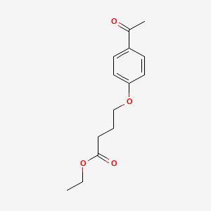 molecular formula C14H18O4 B2377732 Ethyl 4-(4-acetylphenoxy)butanoate CAS No. 174884-09-4