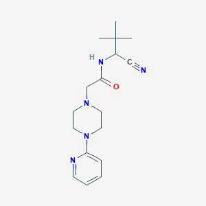 N-(1-Cyano-2,2-dimethylpropyl)-2-(4-pyridin-2-ylpiperazin-1-yl)acetamide