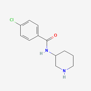 4-chloro-N-(piperidin-3-yl)benzamide